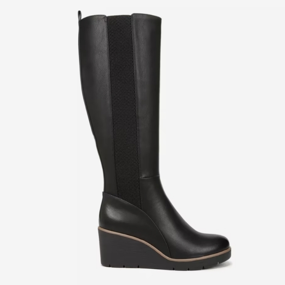 SOUL Naturalizer Adrian Wedge Boot Women's Size 8 Black